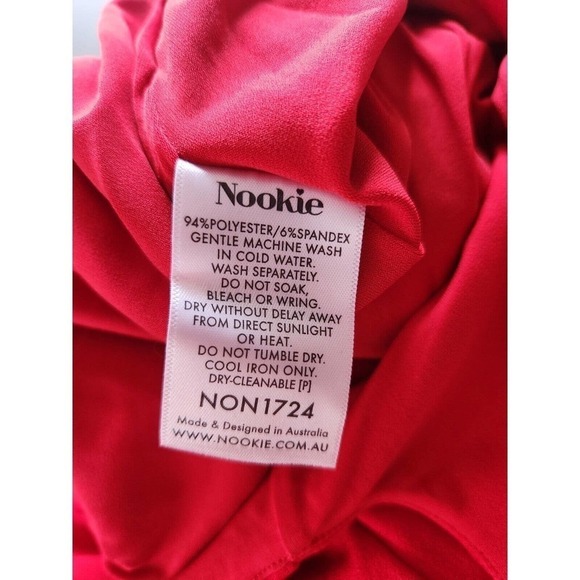 NWT NOOKIE Revolve Phoenix Gown Size XS Red - Picture 10 of 10